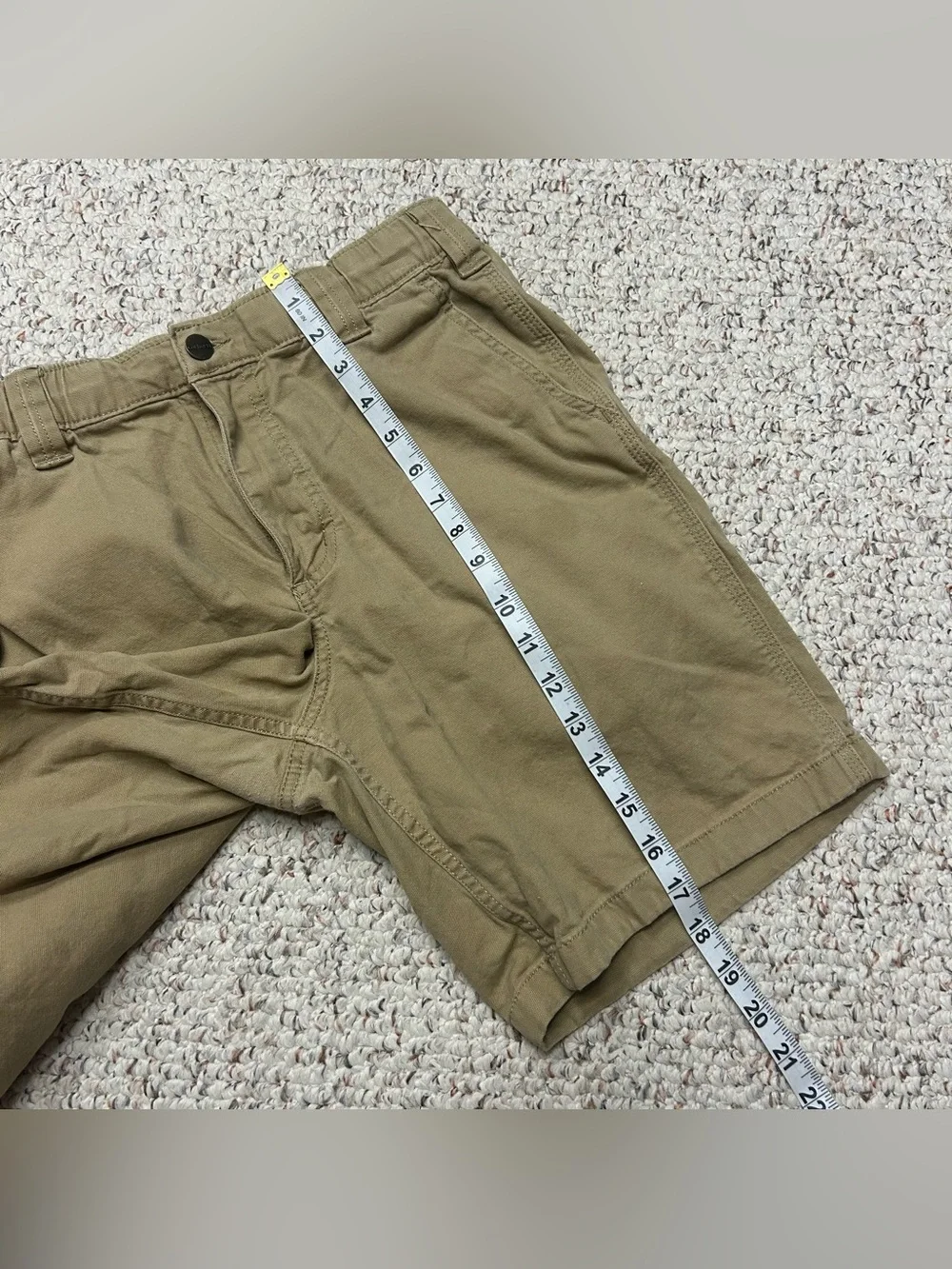 Carhartt Rugged Flex Relaxed Fit Canvas Work Short Khaki 105841 DKH Men’s 31x8